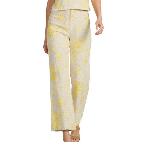 Antonio Melani Alexa Soutache Embroidered Linen Blend Wide Leg Pants NWT 6 - Picture 12 of 14